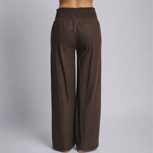 Brown Linen Pants