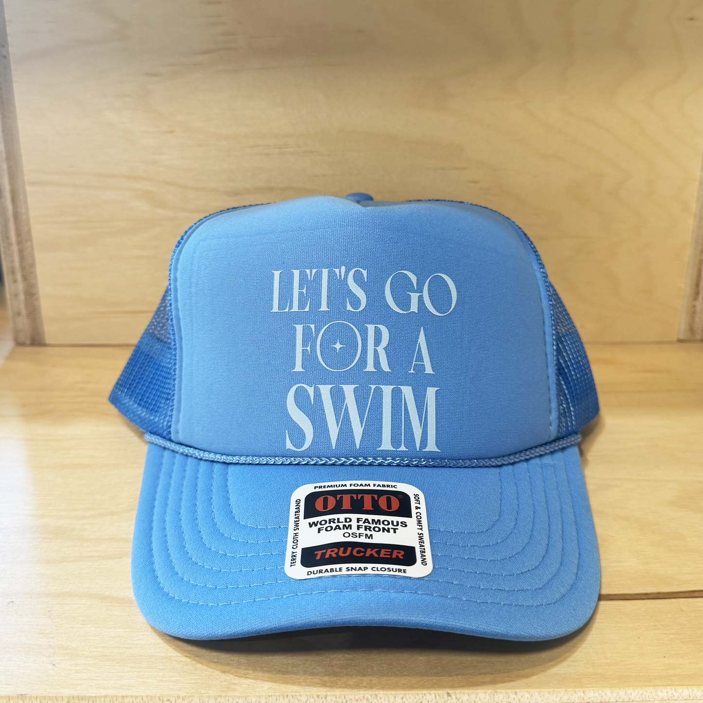 Let's Go Swim Hat