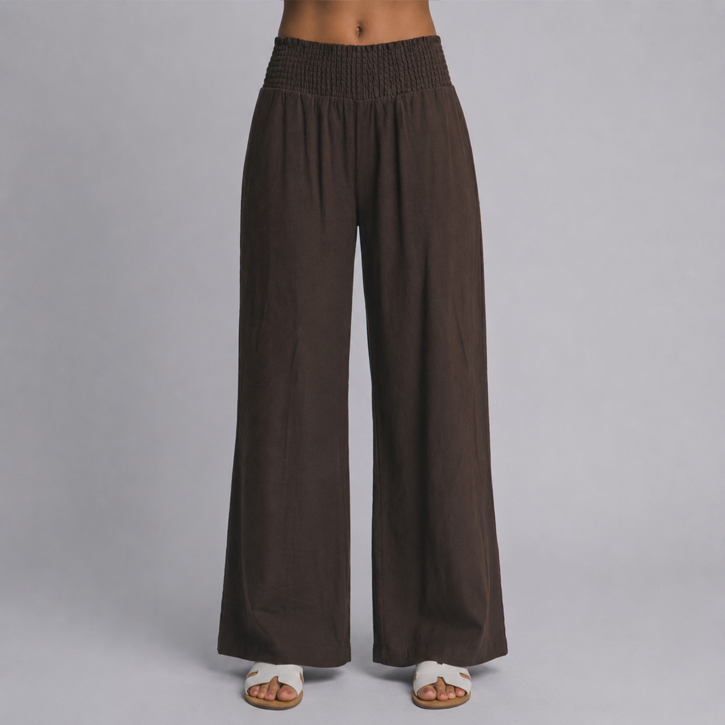 Brown Linen Pants