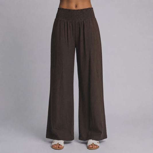 Brown Linen Pants