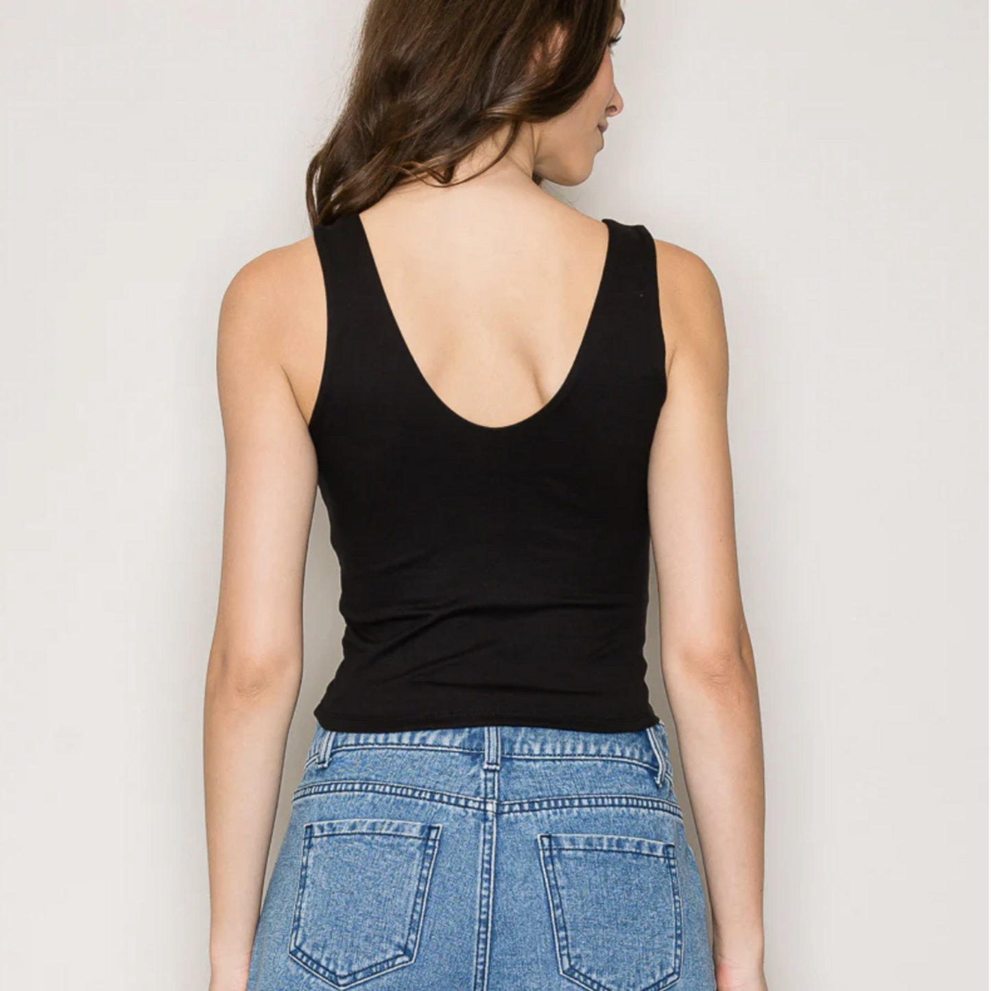 Black tank top