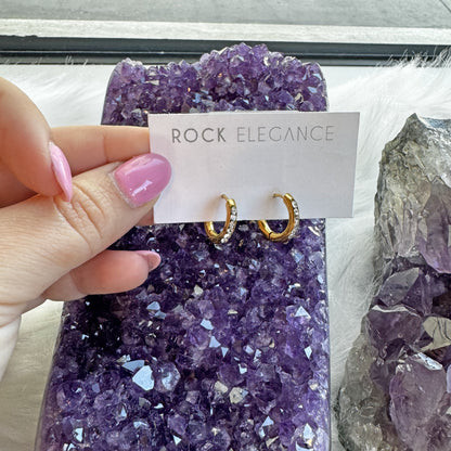 Diamond Hoop Earrings