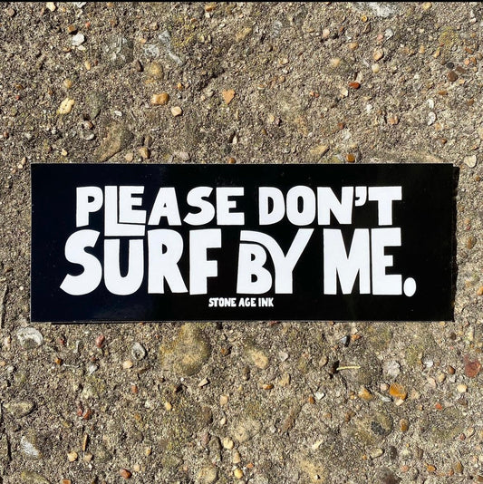 Dont surf sticker