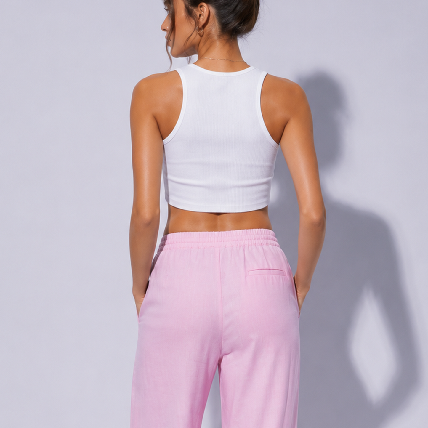 Pink Linen Pants