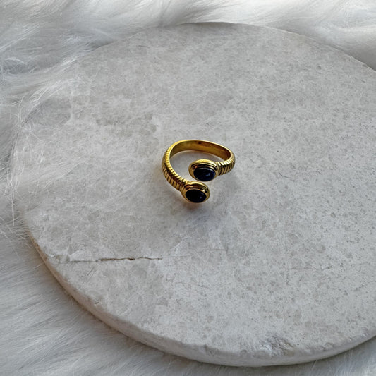Lapis Snake Ring