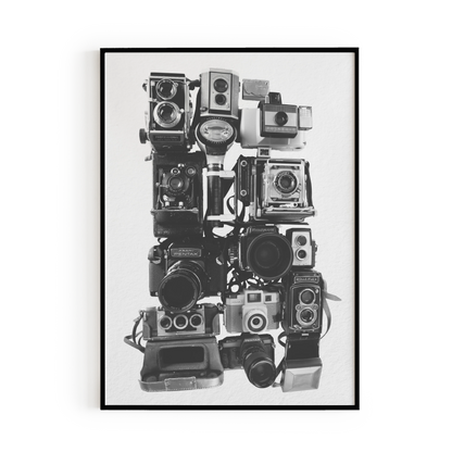 Vintage Cameras Art Print