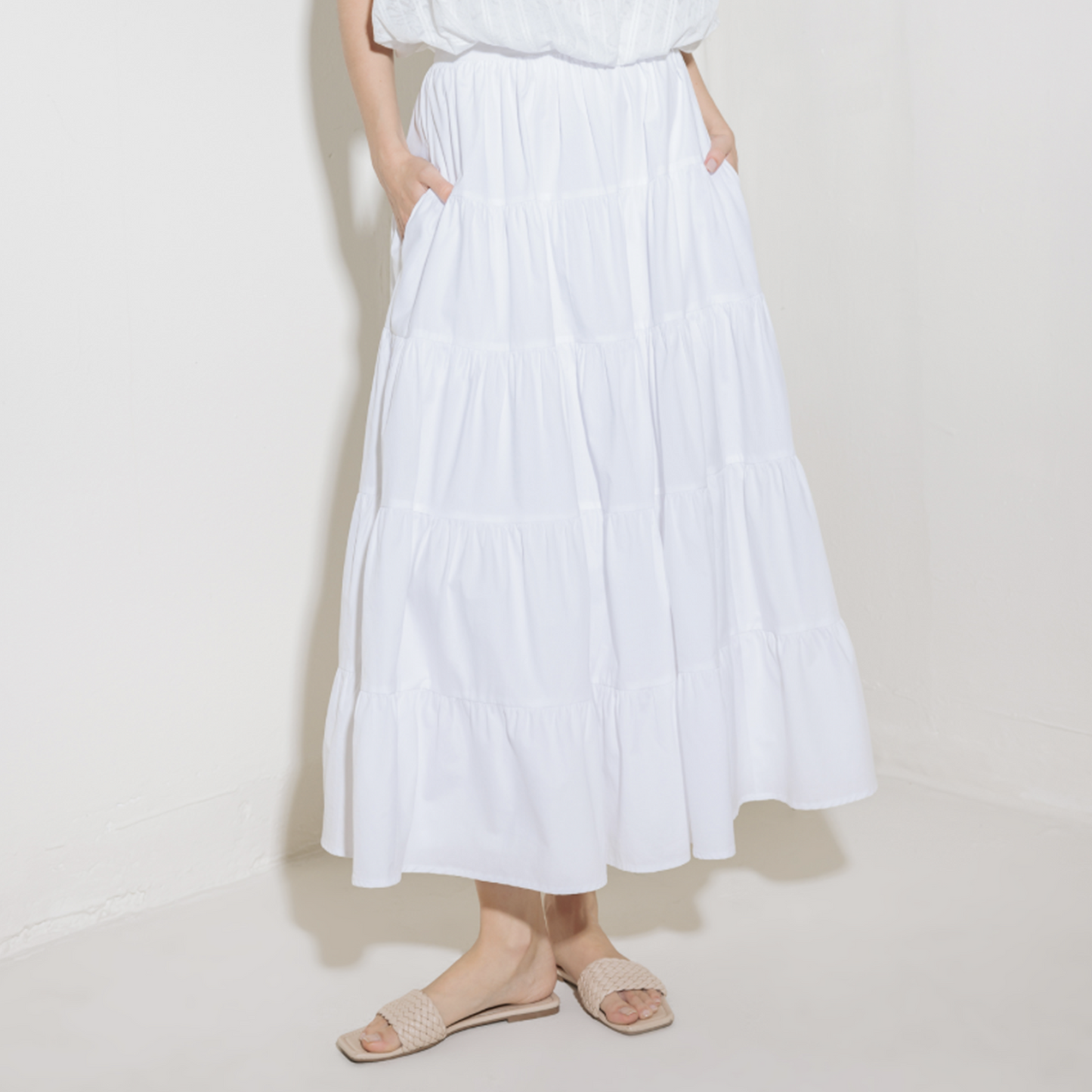 White skirt